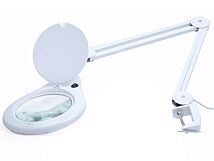 Lupa stołowa 5 dioptrii fi177mm podświetlana świetlówką 28W