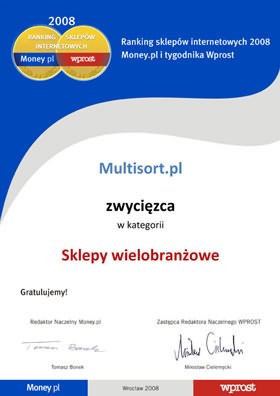 Nr 1 w Rankingu sklepów internetowych Money.pl i Wprost '2008